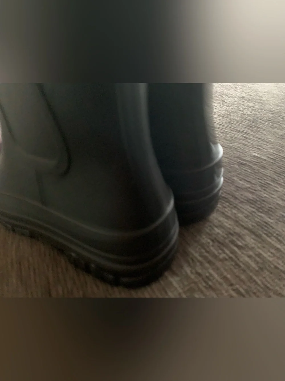 BPTROT Black Waterproof Rubber Work Boots